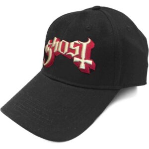 Ghost Logo Black Baseball Cap