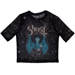 Ghost Opus Black Mesh Ladies Crop Top