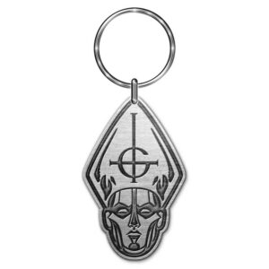 Ghost Papa Head Die-Cast Relief Keychain