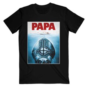 Ghost Papa Jaws Black T-Shirt