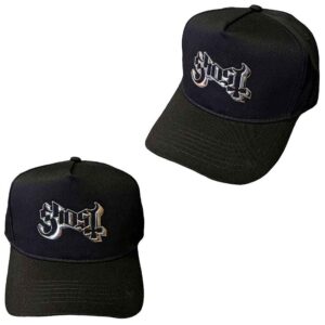 Ghost Sonic Silver Logo Black Baseball Cap