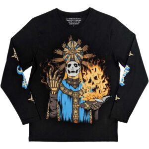 Ghost The Burning Black Sleeve Print Long Sleeve T-Shirt
