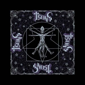 Ghost Unisex Vitruvian Ghost Black Bandana