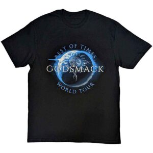 Godsmack Lighting Up The Sky World Tour Black T-Shirt