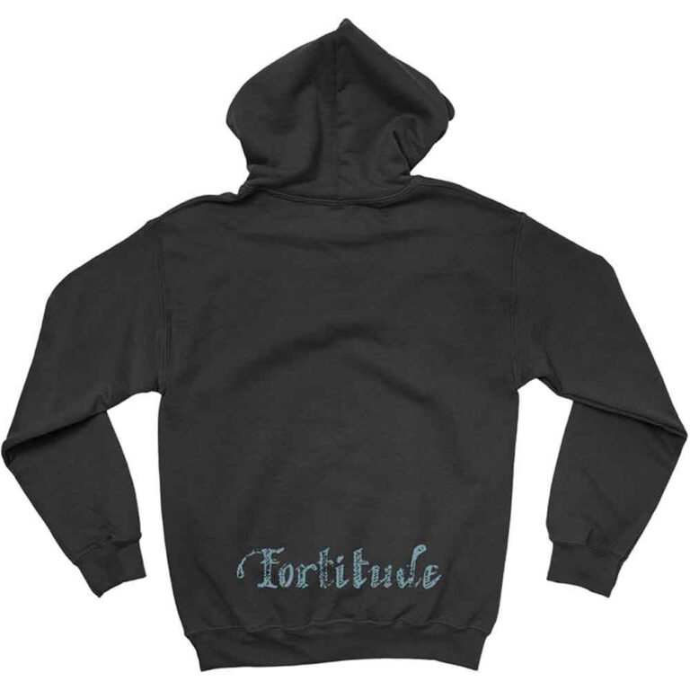 Gojira Fortitude Faces (Black) (Back & Sleeve Print) Pullover Hoodie