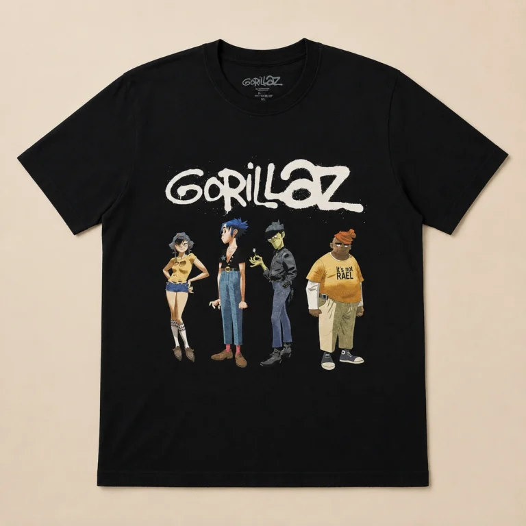 Gorillaz Spray Logo Group T-Shirt