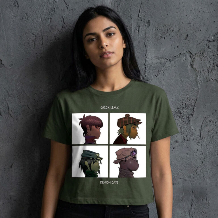 Gorillaz Demon Days Ladies Crop Top