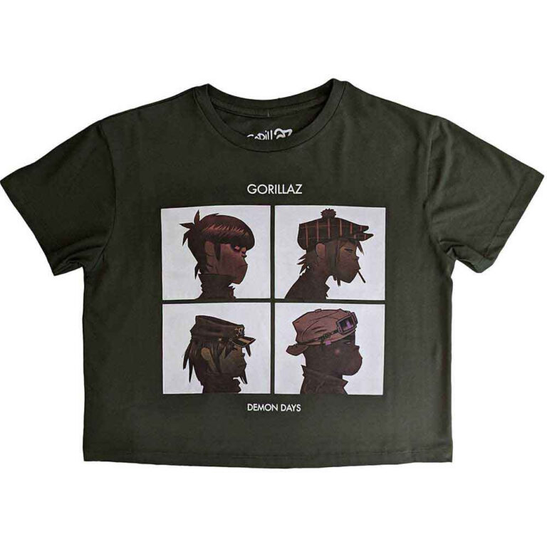 Gorillaz Demon Days Ladies Crop Top