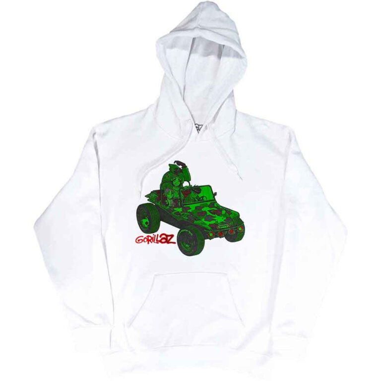 Gorillaz Green Jeep Pullover Hoodie
