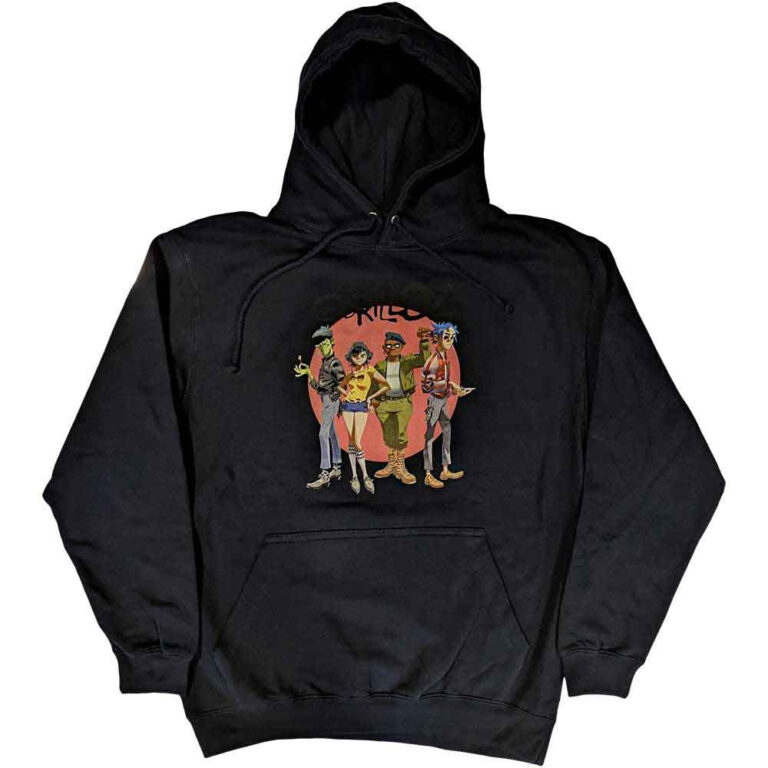 Gorillaz Group Circle Rise Pullover Hoodie