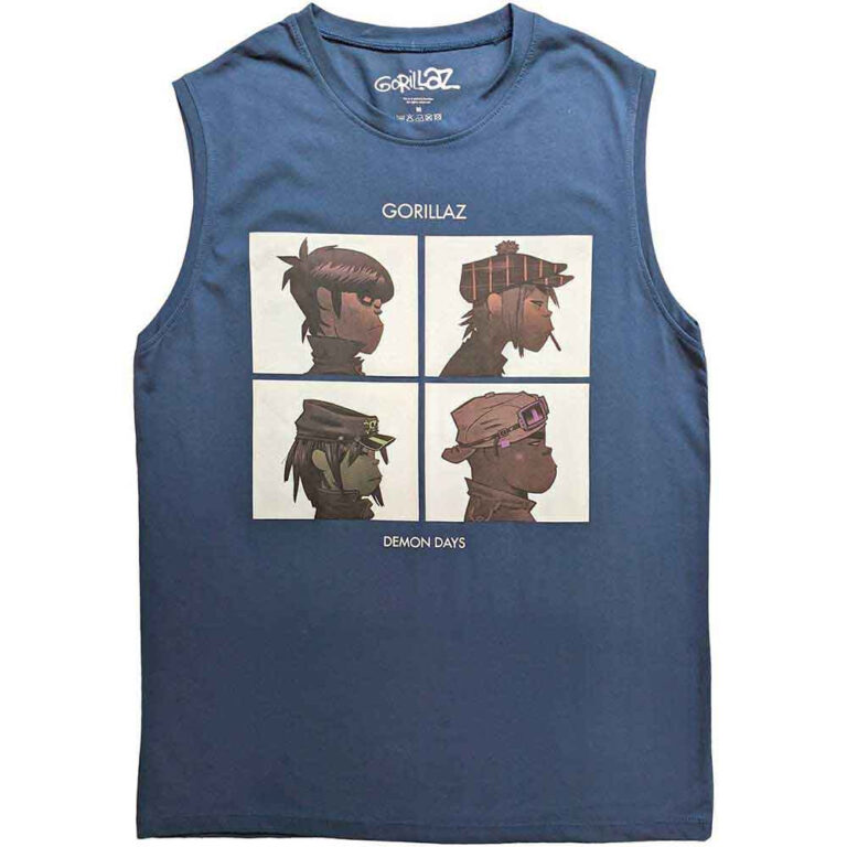 Gorillaz Demon Days (Denim Blue) T-Shirt