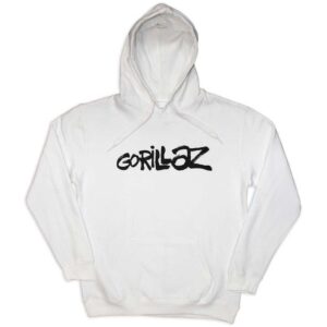 Gorillaz Cracker Island White Back Print Pullover Hoodie