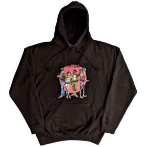 Gorillaz Group Circle Rise Black Pullover Hoodie