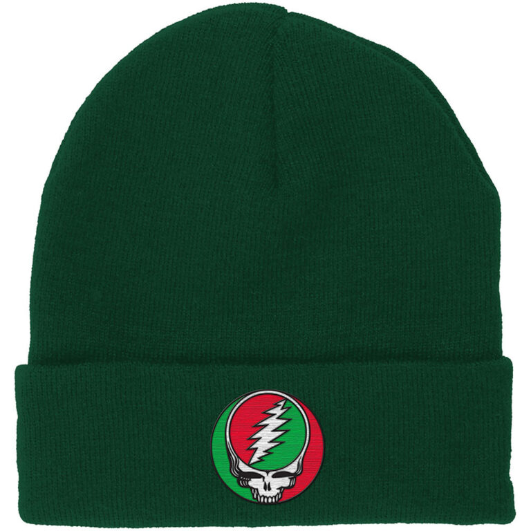 Grateful Dead Steal Your Face Red/Green Beanie Hat