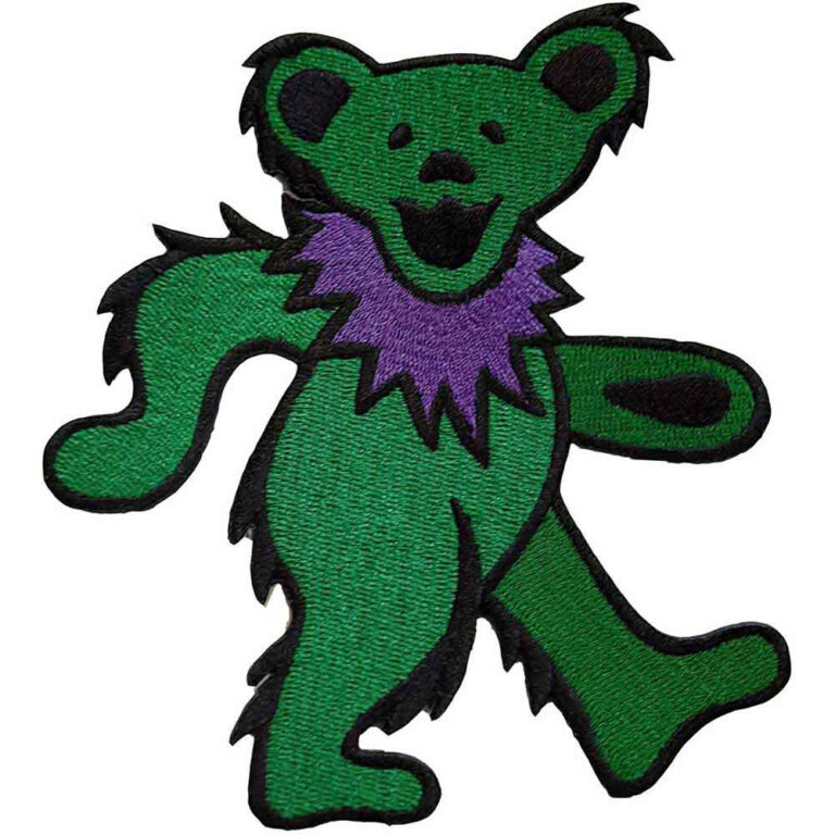 Grateful Dead Green Dancing Bear Patch