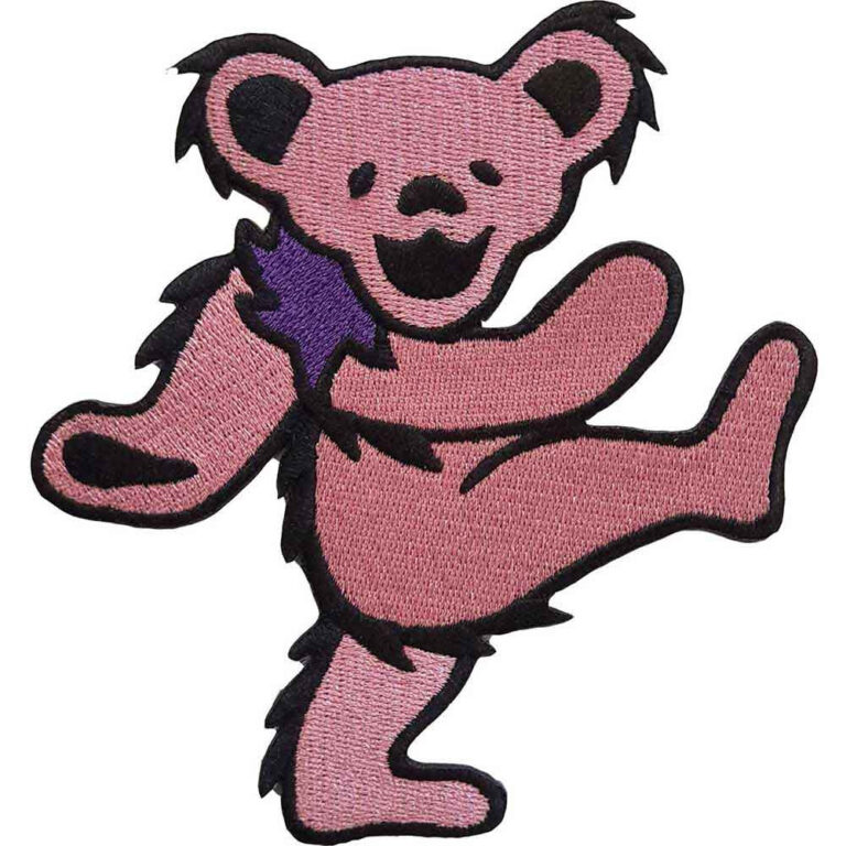 Grateful Dead Pink Dancing Bear Patch