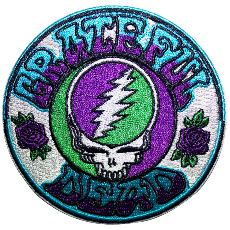Grateful Dead Steal Your Face Purple/Green Patch