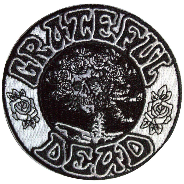 Grateful Dead Black & White Bertha Circle Patch