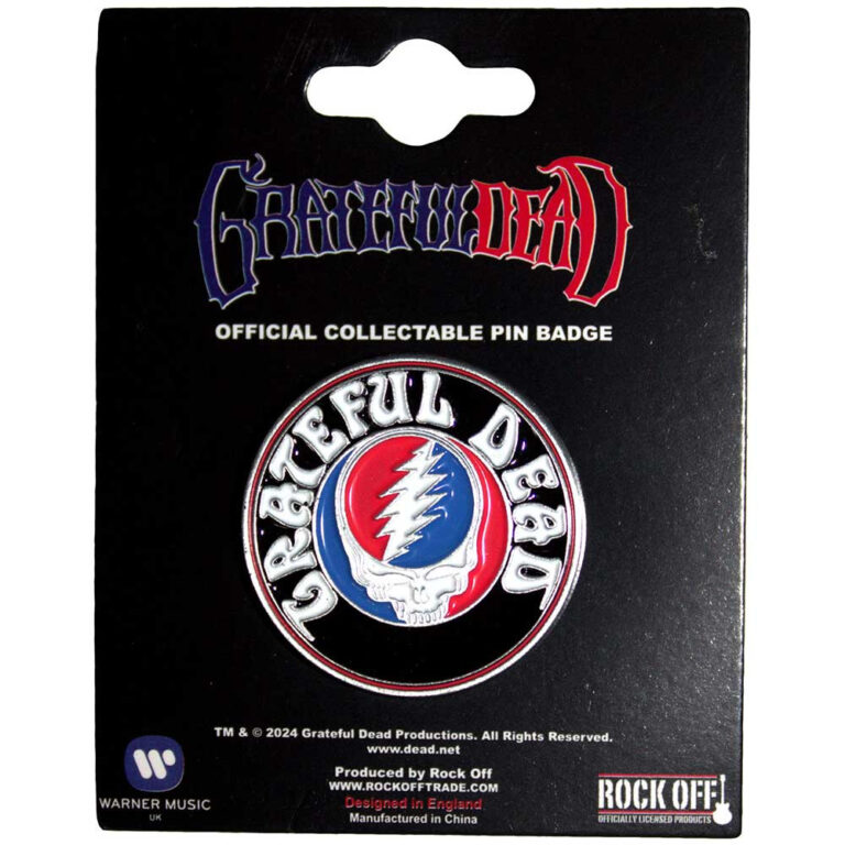 Grateful Dead Steal Your Face Logo Pin Badge