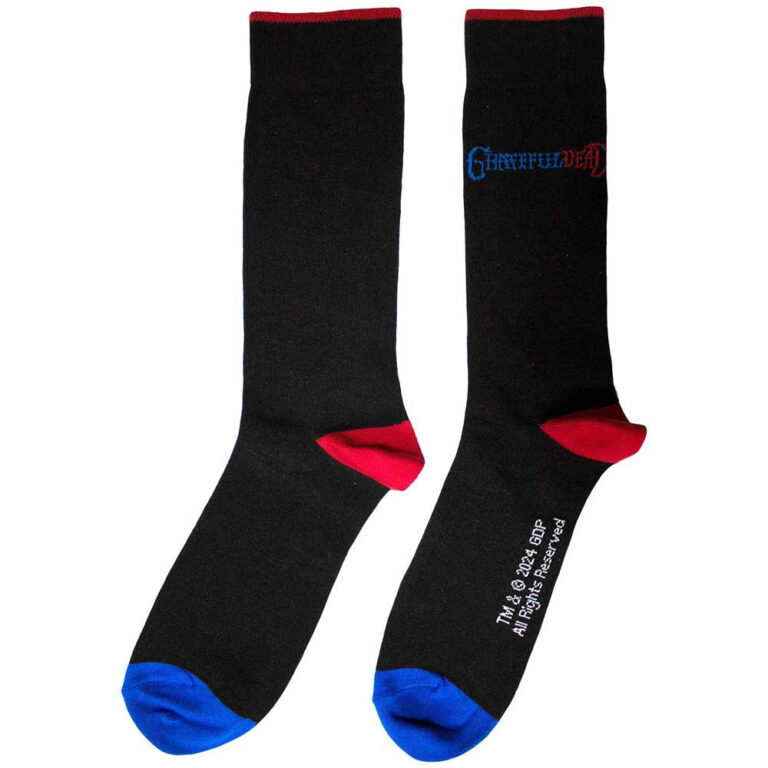 Grateful Dead Logo (Black) (UK Size 6 – 11) Socks