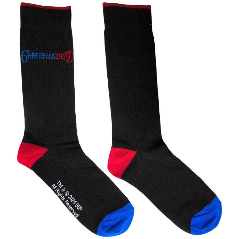 Grateful Dead Logo (Black) (UK Size 6 – 11) Socks
