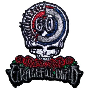 Grateful Dead 60th Anniversary Skull & Logo Patch