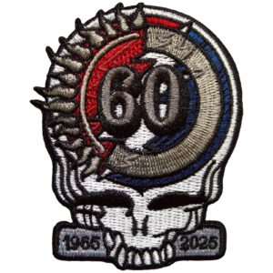 Grateful Dead 60th Anniversary Skull Patch