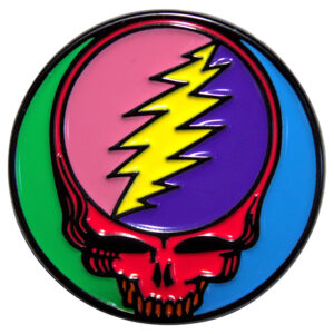 Grateful Dead Multicoloured Steal Your Face Pin Badge