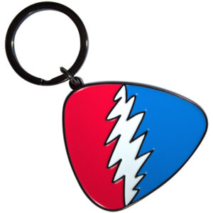 Grateful Dead Red/Blue Plectrum Keychain