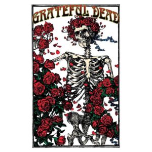Grateful Dead Skeleton & Rose Textile Poster