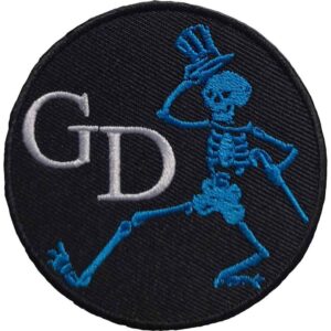 Grateful Dead Skeleton Circle Patch