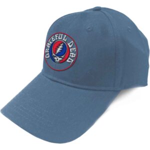 Grateful Dead Steal Your Face Logo Denim Blue Baseball Cap