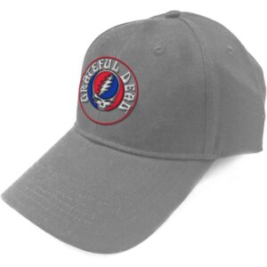 Grateful Dead Steal Your Face Logo Grey Baseball Cap