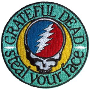 Grateful Dead Steal Your Face Text Emblem Patch