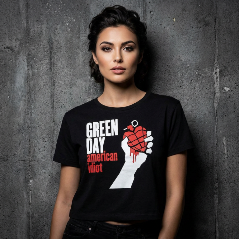 Green Day American Idiot Ladies Crop Top