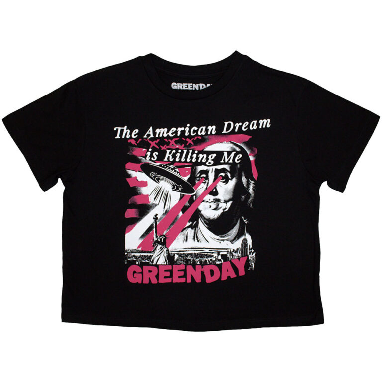 Green Day American Dream Ladies Crop Top