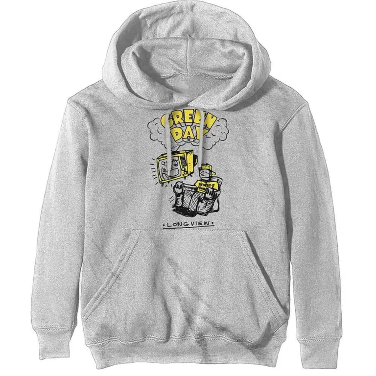 Green Day Longview Doodle (Off White) Pullover Hoodie