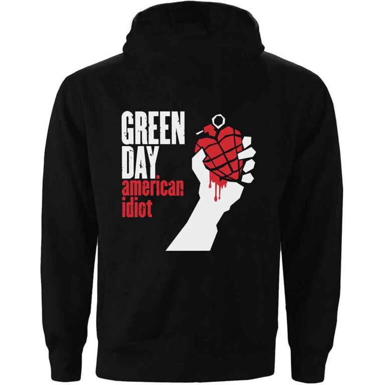 Green Day American Idiot Ladies Zip Hoodie