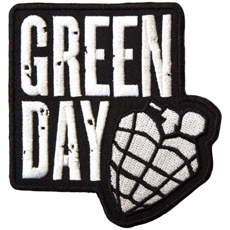 Green Day Stacked Logo & Grenade Patch