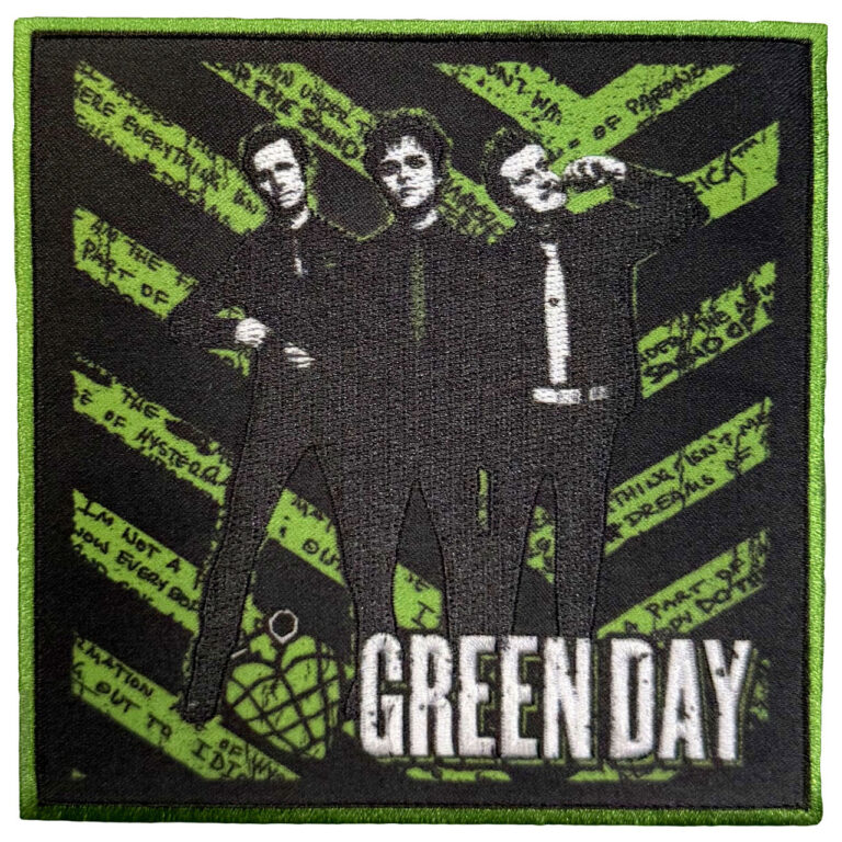 Green Day Green Grenade Woven Patch