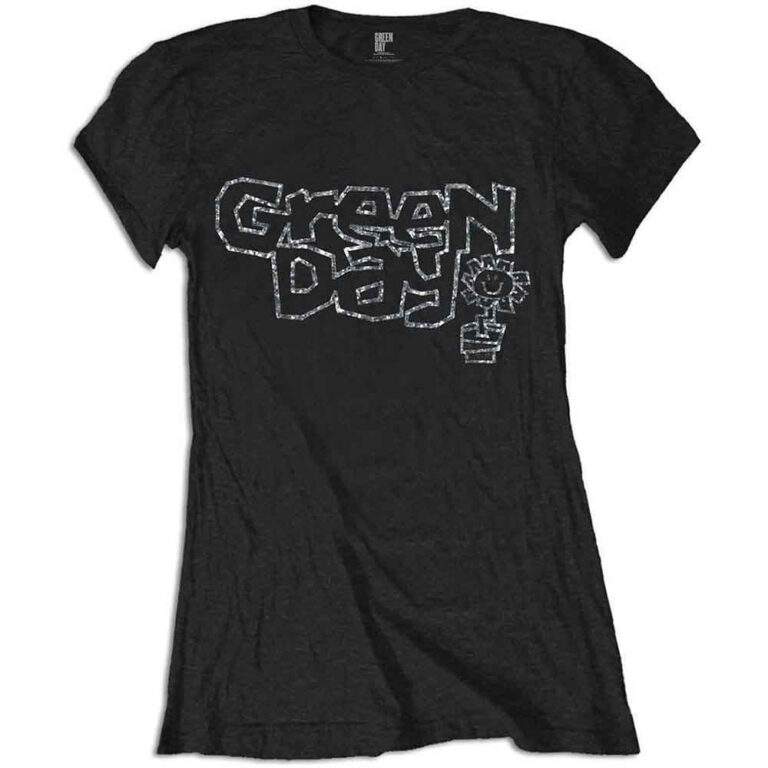 Green Day Flower Pot Ladies T-Shirt