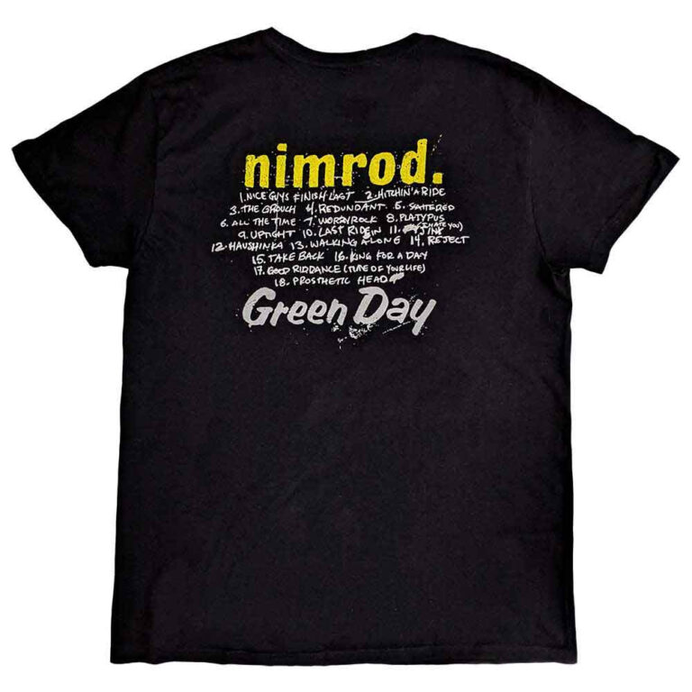 Green Day Nimrod Tracklist T-Shirt