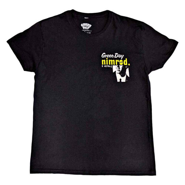 Green Day Nimrod Breast Print T-Shirt