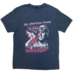 Green Day American Dream Blue Wash Wash Collection T-Shirt