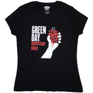 Green Day American Idiot Black Ladies T-Shirt