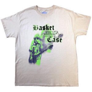 Green Day Basket Case Mic Stand Sand T-Shirt