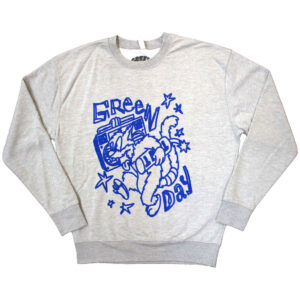 Green Day Cat Blaster Grey Sweatshirt