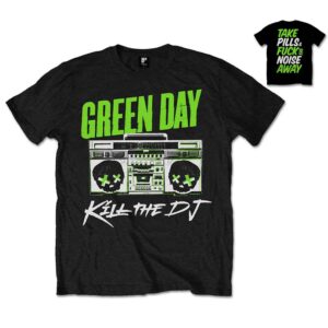 Green Day Kill the DJ Black Back Print T-Shirt