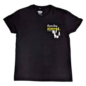 Green Day Nimrod Breast Print Black Back Print T-Shirt