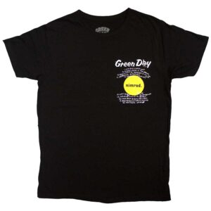 Green Day Nimrod Pocket Mugshots Black Back Print T-Shirt